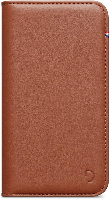 DECODED Wallet Case - iPhone 13/14 Flip Cover European Leather - Light Brown