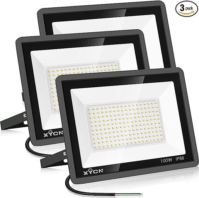 XYCN ‎PG-FGD-100W-3- 3 Pack 100W LED Flood Light