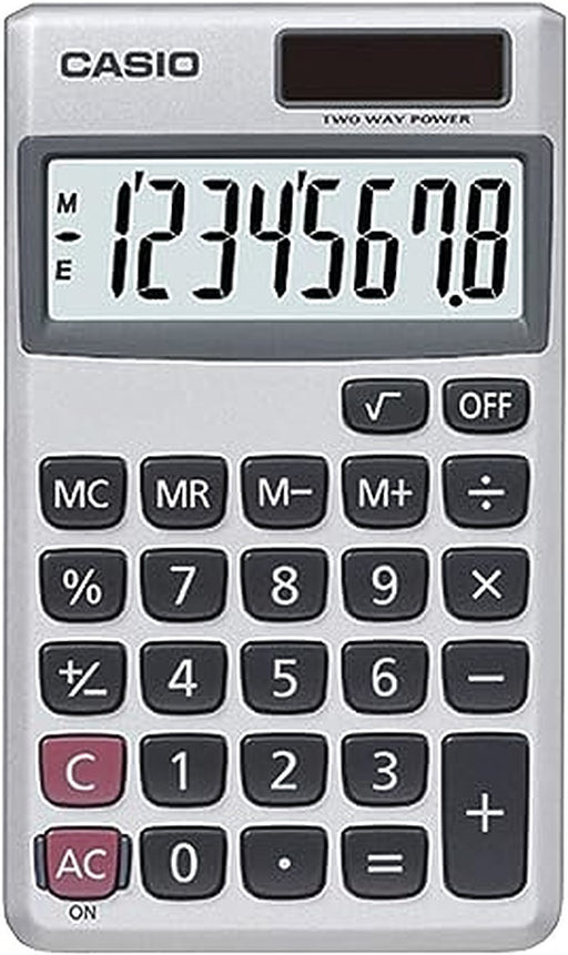Casio SL-300SV Solar Powered Standard Function Calculator