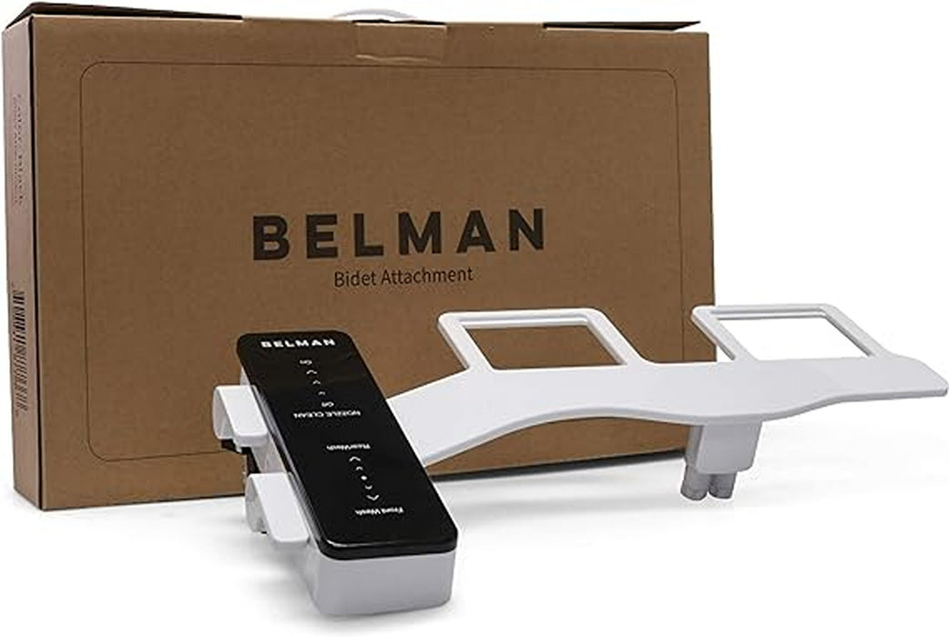 BELMAN ‎BBA-1008- Classic Bidet Toilet Attachment- Black