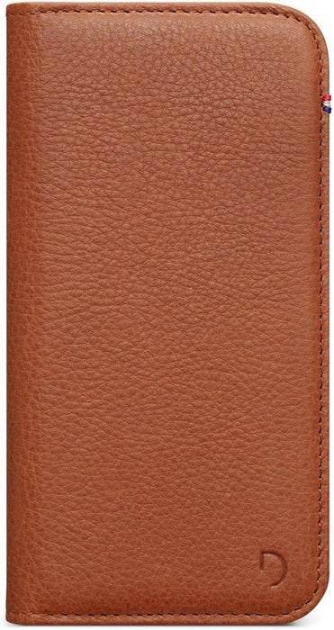 DECODED Wallet Case - iPhone 13 Mini Flip Cover European Leather - Light Brown