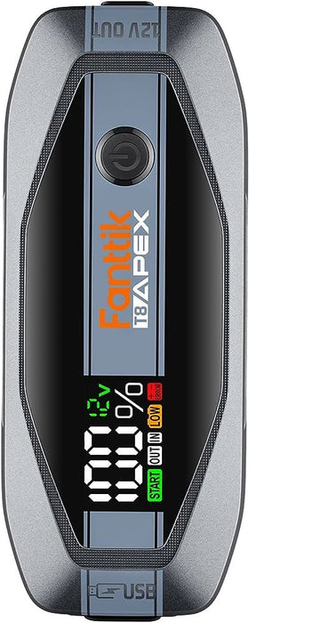 Fanttik T8 APEX 2000 Amp Jump Starter 20000mAh Car Battery Pack for Up to 8.5L Gasoline and 6L Diesel Engines with LED Display