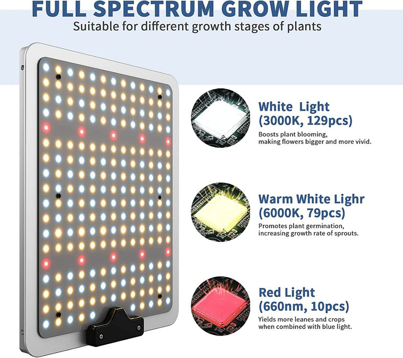 Posyley SP313 Led Grow Lights-1000W Full Spectrum Grow Light 3x3ft Coverage(Unit only)