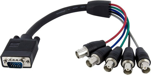 StarTech.com VGABNCMF1 VGA Cables 1ft Coax HD15 VGA to 5 BNC RGBHV Monitor cable