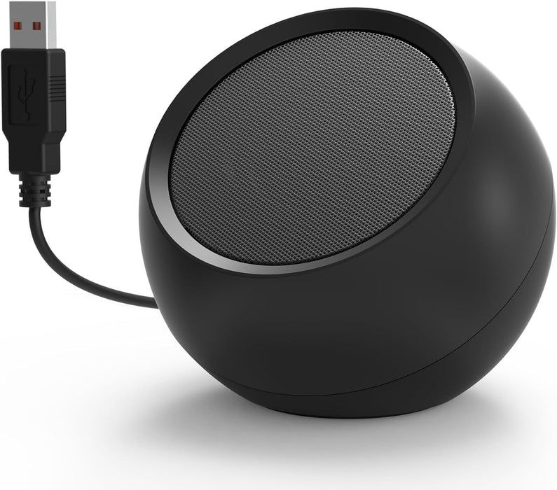 USB 3.5mm Computer Speakers - Black