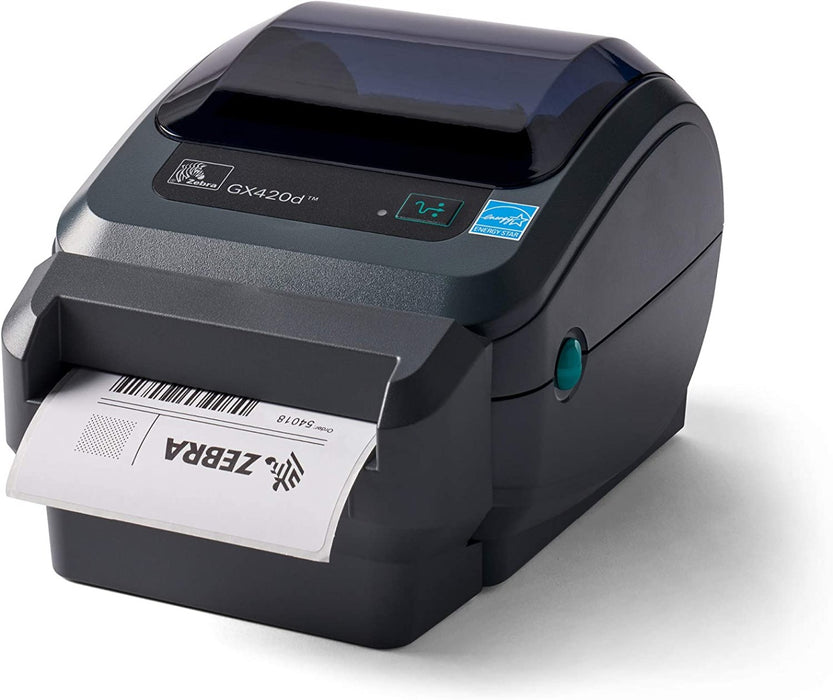 Zebra GX420D Thermal Label Printer with Auto Front Cutter USB/Serial