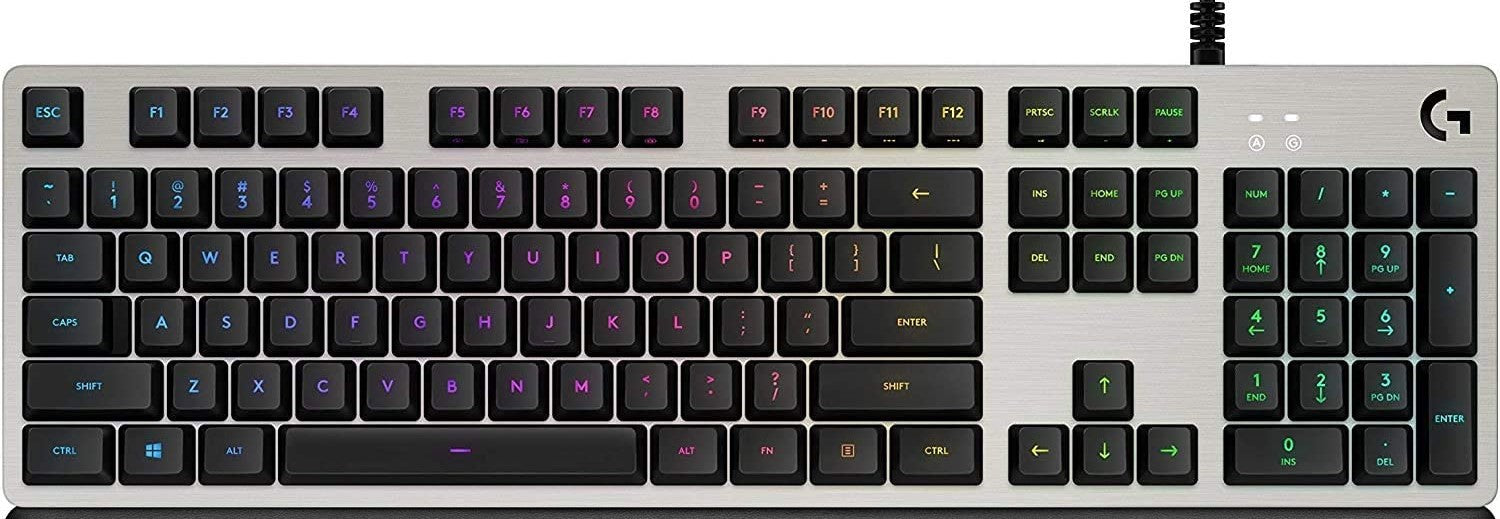 Logitech G513 RGB Wired Keyboard - Silver (Tactile)