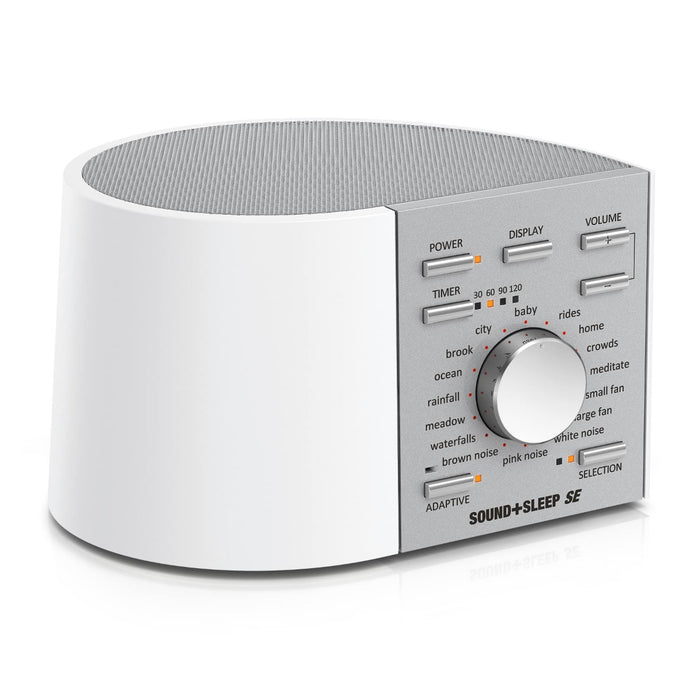 Sound+Sleep High Fidelity Sleep Sound Machine with 30 Guaranteed Non-Looping Nature Sounds - White