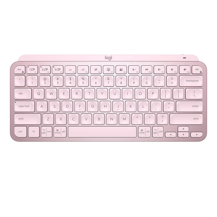 Logitech MX Keys Mini Minimalist Wireless Illuminated Keyboard - Pink