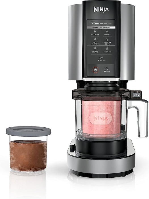 Ninja NC301 CREAMi Ice Cream Maker, for Gelato, Mix-ins, Milkshakes, Sorbet, Smoothie Bowls, with (2) Pint Containers