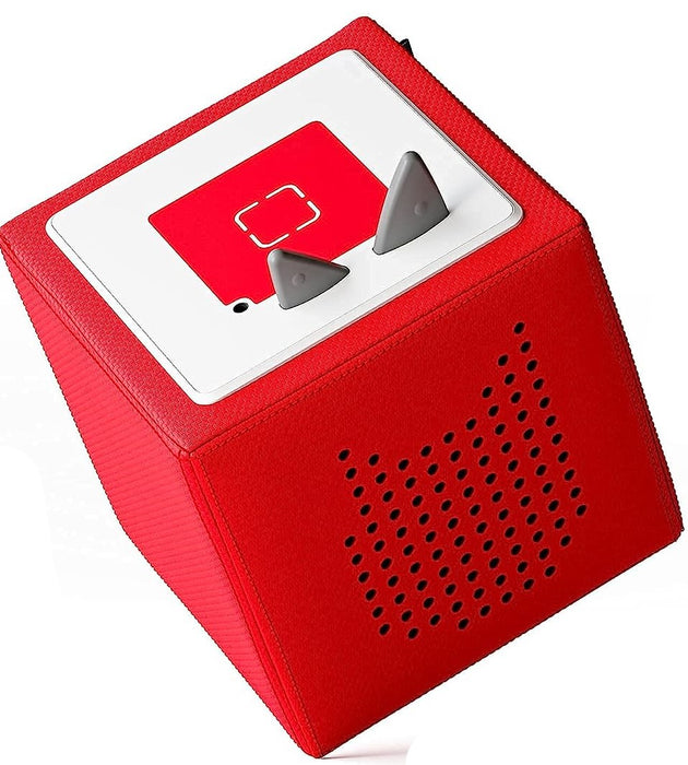 Toniebox Audio Player - Listen, Learn, and Play with One Huggable Little Box - Red