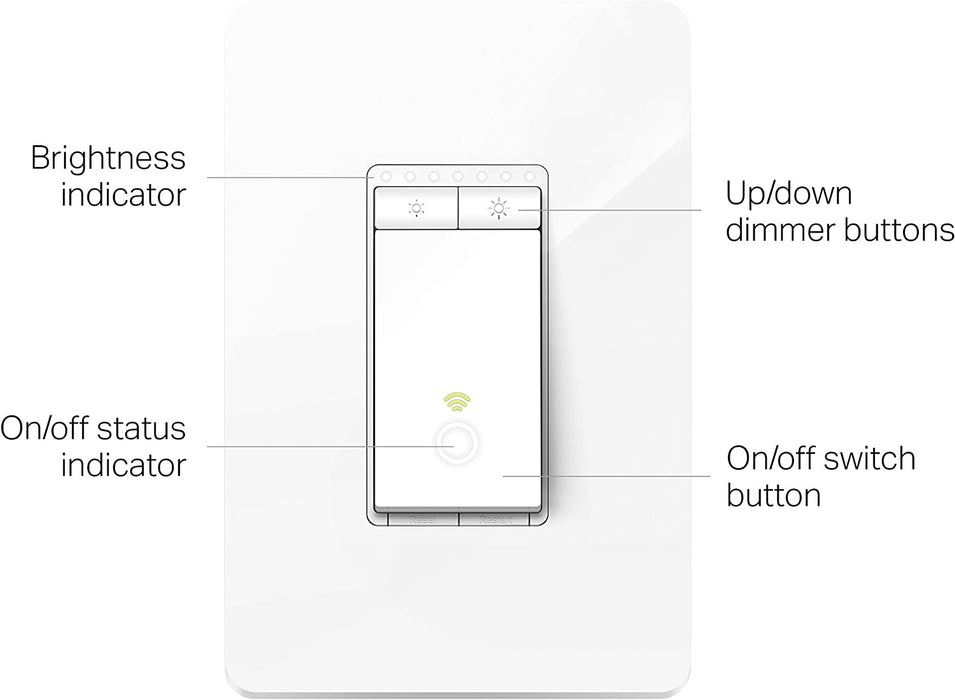 Tp-Link HS220 Kasa Smart Dimmer Switch-white