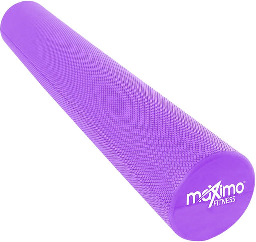 Maximo Fitness Foam Roller - High Density Exercise Roller - Purple
