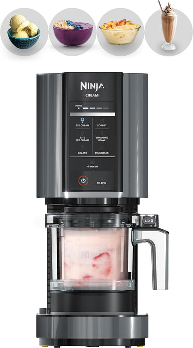 Ninja NC299AMZ CREAMi Ice Cream Maker, for Gelato, Mix-ins, Milkshakes, Sorbet, Smoothie Bowls & More
