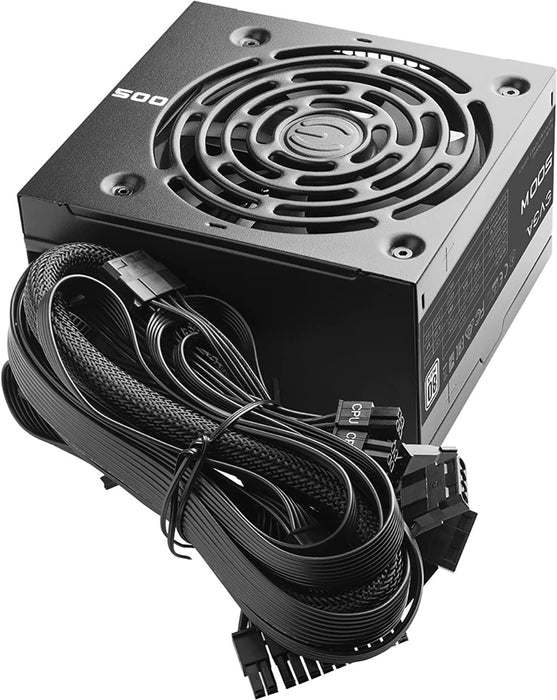 EVGA 500 W1 80+ WHITE 500W Power Supply( 100-W1-0500-KR)