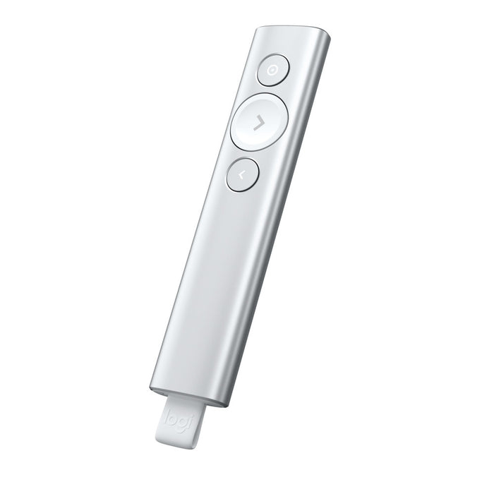 Logitech Spotlight Presentation Remote Wireless USB Bluetooth - Silver