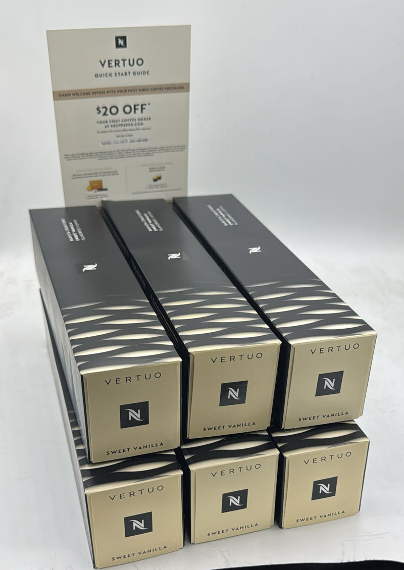 Nespresso VertuoLine Sweet Vanilla Capsules - 60 Count W/ Free Gift Card