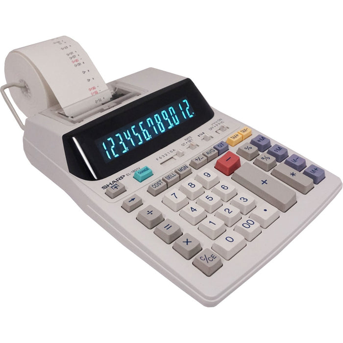 Sharp EL-1801V Ink Printing Calculator with Fluorescent Display