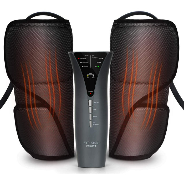 FIT KING FT-017A- Leg Massager for Circulation Calf Massager with Heat 3 Modes 3 Intensities
