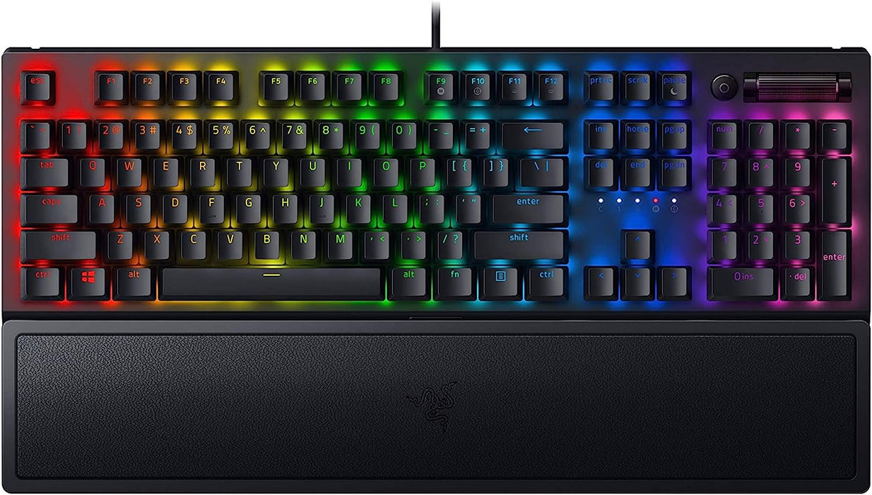 Razer BlackWidow V3 Mechanical Gaming Keyboard: Green Mechanical Switches - Tactile & Clicky