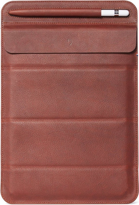 DECODED Leather Foldable Sleeve  - iPad 10.5 - Brown