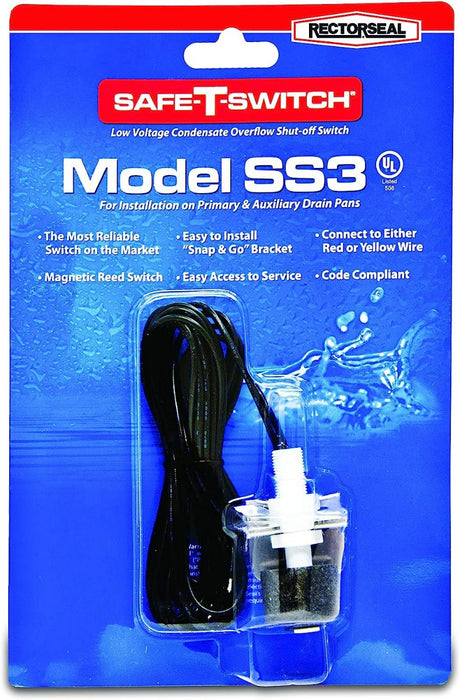 Rectorseal 97647 Safe-T-Switch Ss3 Condensate overflow Switch