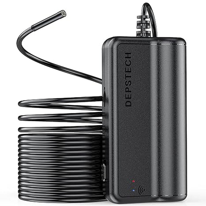 DEPSTECH WF025 Wireless Endoscope Camera 5.5mm WiFi Borescope with 2200 mAh Battery