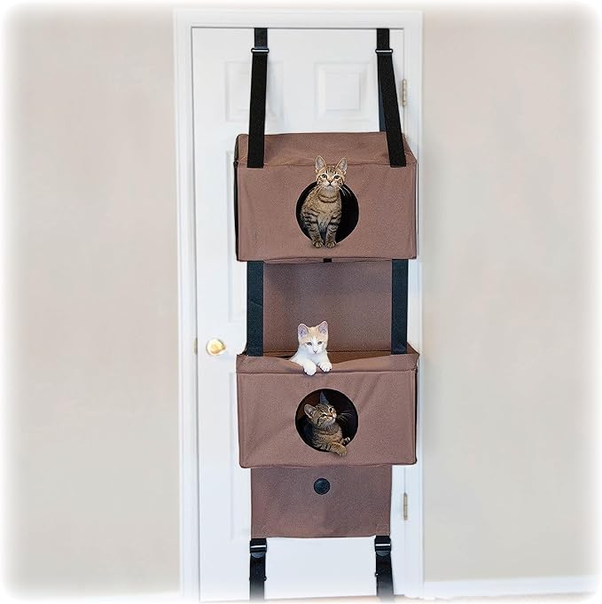 K&H Pet Products 100213072- 22.9 in. Hangin' Feline Funhouse Cat Condo