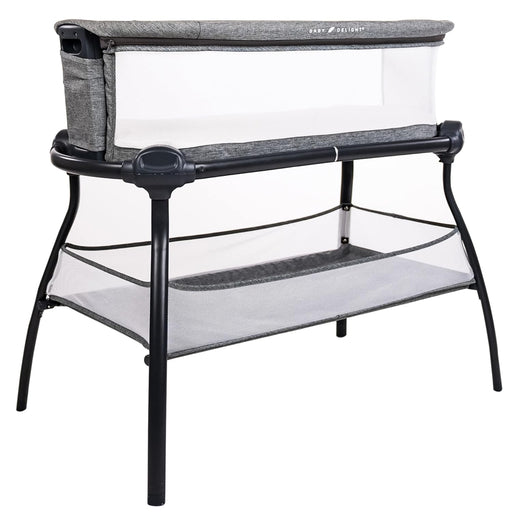 Baby Delight Beside Me Nova Bedside Bassinet Removable and Portable Bed for Infants 0 – 5 Months | Charcoal Tweed
