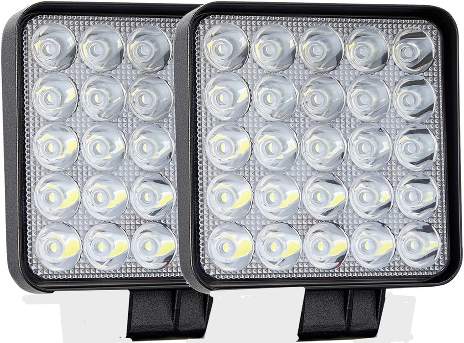 ‎LITE-WAY WL-080S-FL-UFA-2Pcs LED Work Light - 4 Inch Flood LED Light Bar