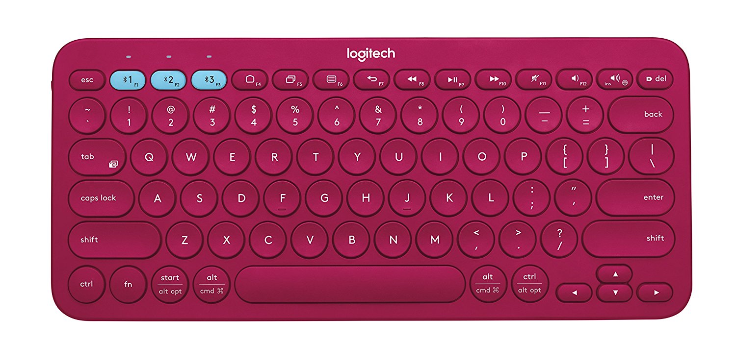 Logitech K380 Multi-Device Bluetooth Keyboard - Red
