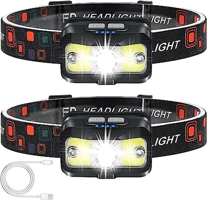 ALIPRET  ‎TG-T12602 1100 Lumen Super Bright Motion Sensor Head Lamp flashlight-2-PACK