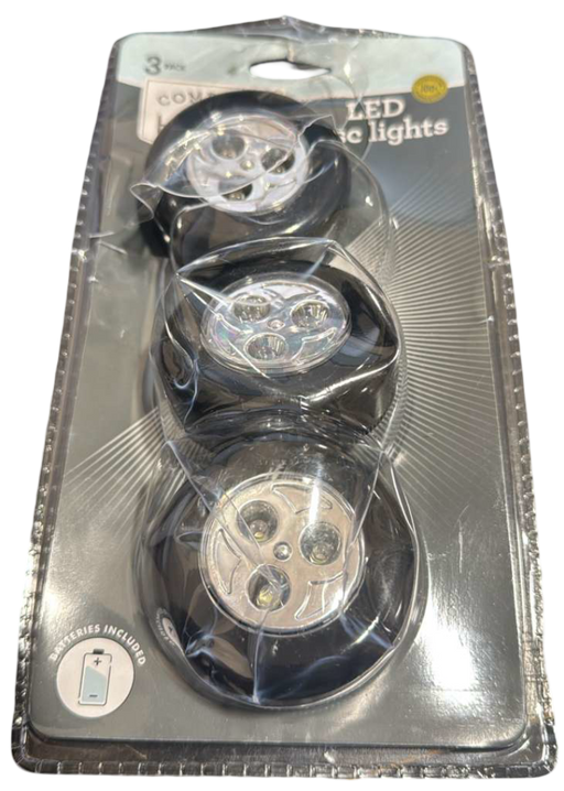 Complete Home LED Disc Lights - 3 Pack