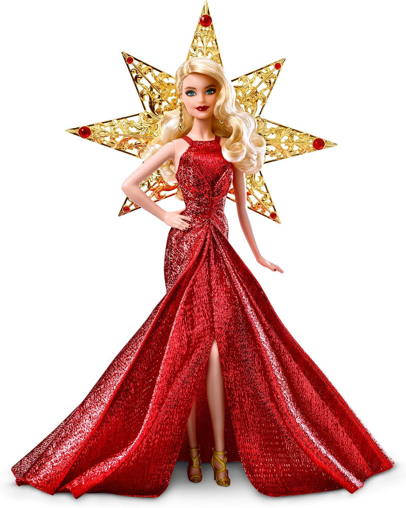 Barbie 2017 Holiday Doll with Red Metallic Gown - Blonde