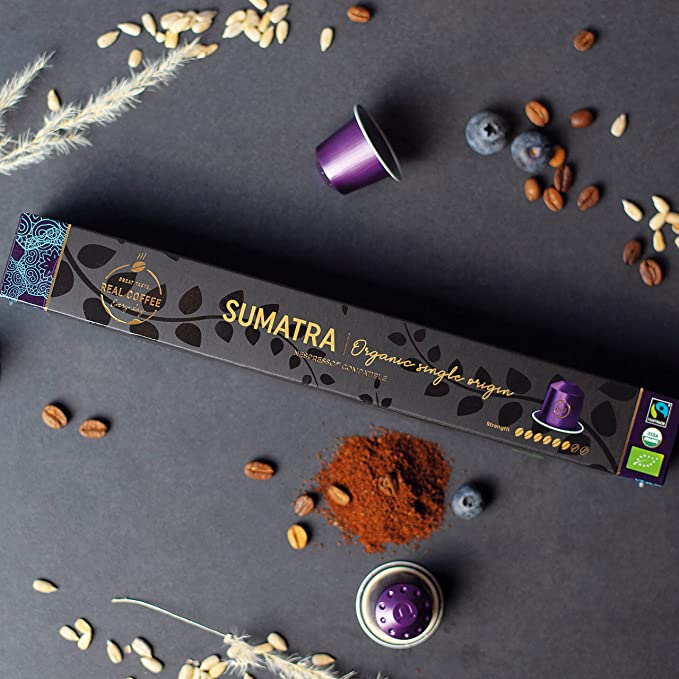Real Coffee Great Taste Every Day-Sumatra’ Organic Italian Espresso for Nespresso
