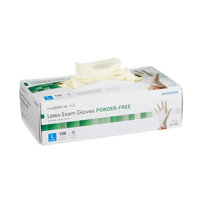 McKesson Exam Glove Confiderm Large NonSterile Latex - Large - 14-428 - 1000PC