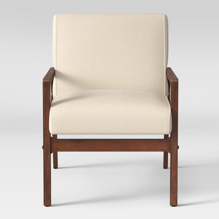 Threshold Peoria Wood Armchair - Natural Walnut Finish