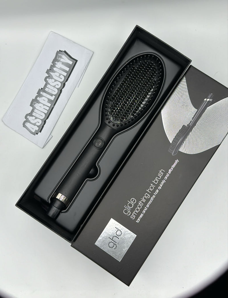 ghd Glide Hot Hair Brush - Professional Smoothing Blow Dryer - Black