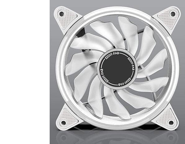 EZDIY-FAB White Moonlight 120mm RGB PWM Case Fan
