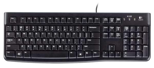 Logitech K120 USB Wired Keyboard English/French