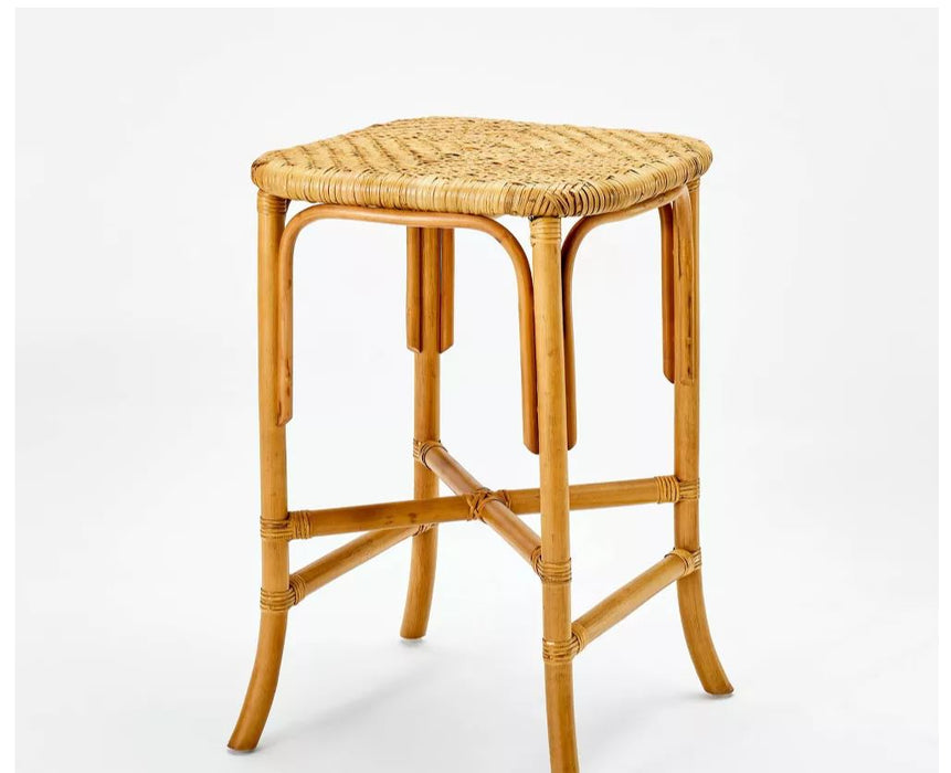 Interlaken Backless Woven Counter Height Barstool - Item 0103