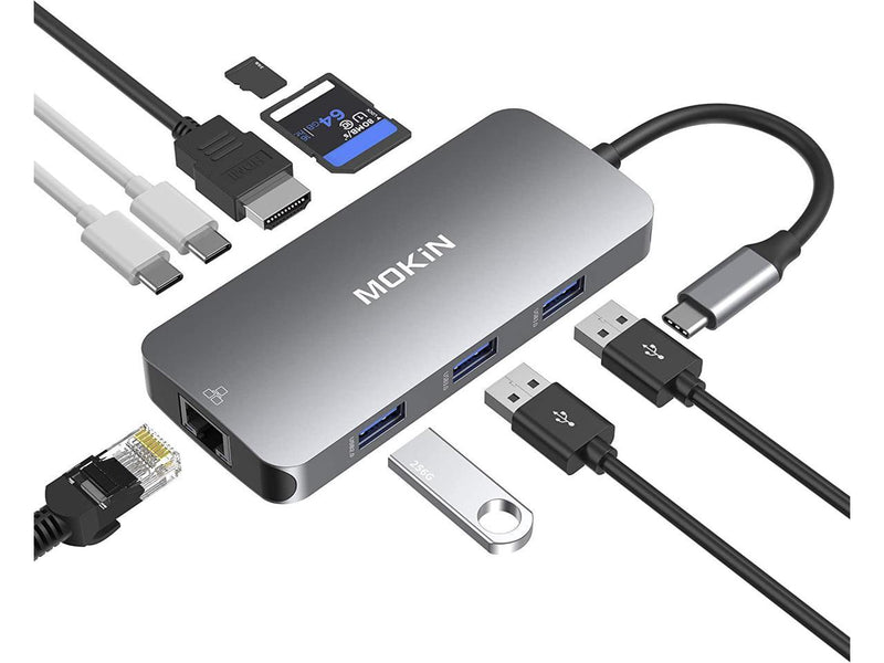 Mokin 9 in1 USB-C Hub Adapter Docking Station