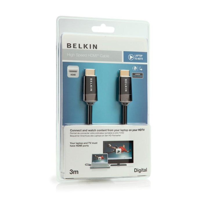 Belkin 10 Ft/3m High Speed HDMI To HDMI Connection Cable for TV, Laptop and More