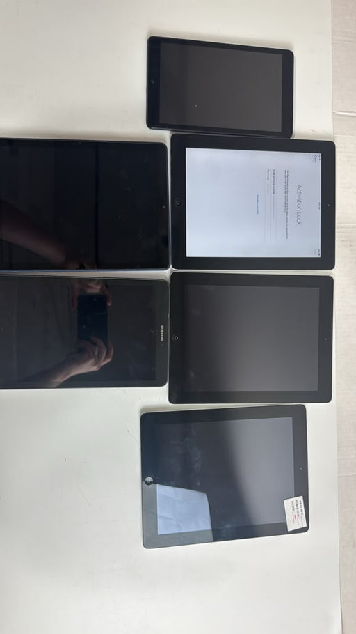 LOT OF 6 - Mixed Apple iPads and Android Tablets - 16GB - ASIS