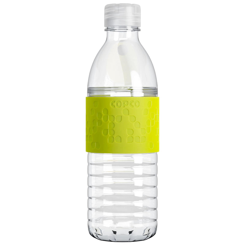 Copco Hydra Sports Water Bottle Non Slip Sleeve BPA Free 16.9 Oz - Lime