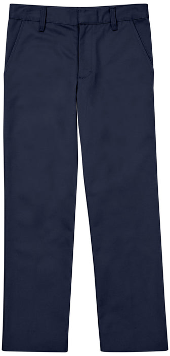 GSU Adjustable Elastic Inside Inside Waist Flat Front School Pants - Blue - Kids Size 7