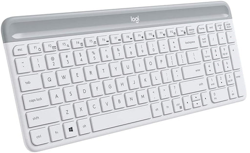 Logitech K470 Slim Wireless Keyboard W/ Receiver - White