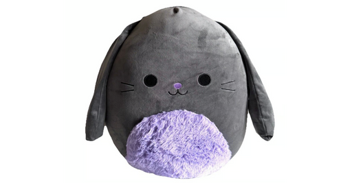 Squishmallow Linden the Bunny Black and Fuzzy Purple 16" Plush
