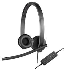 Logitech H570E USB Stereo Headset - Black