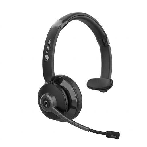 12-Trucker Bluetooth Headset V5.2 Wireless Headset with Mic Noise Cancelling - Headset Only